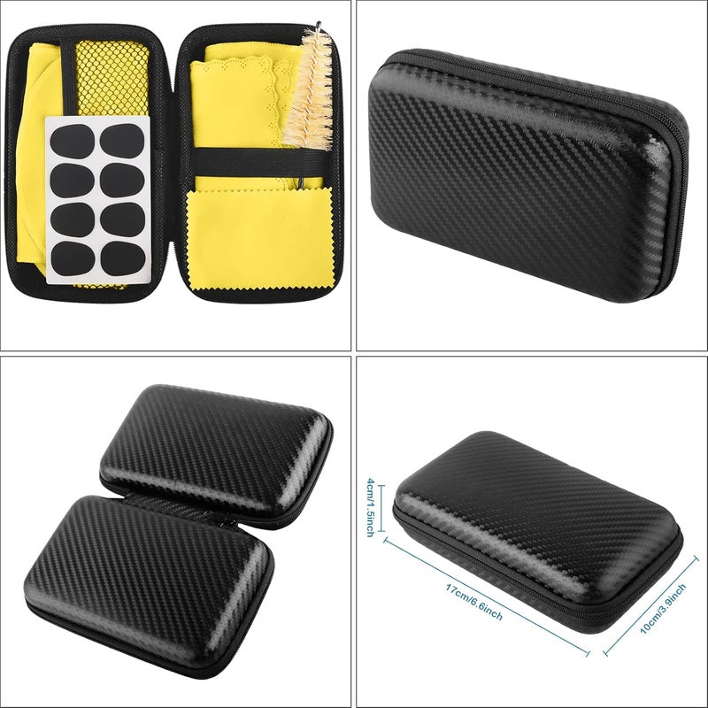 Eison Saxophone Cleaning Kits with Case for Sax and Clarinet Flute Trumpet Instruments,8PCS Saxophone Mouthpiece Cushion,Mouthpiece Brush Microfiber Cleaning Cloth（Yellow） - Image 3